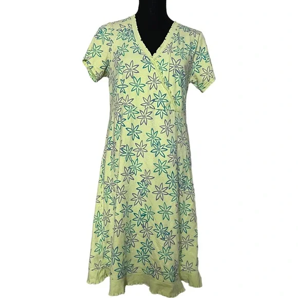 fresh produce | Dresses | Fresh Produce Cotton Floral Midi Dress Small  Womens Green 3034 | Poshmark